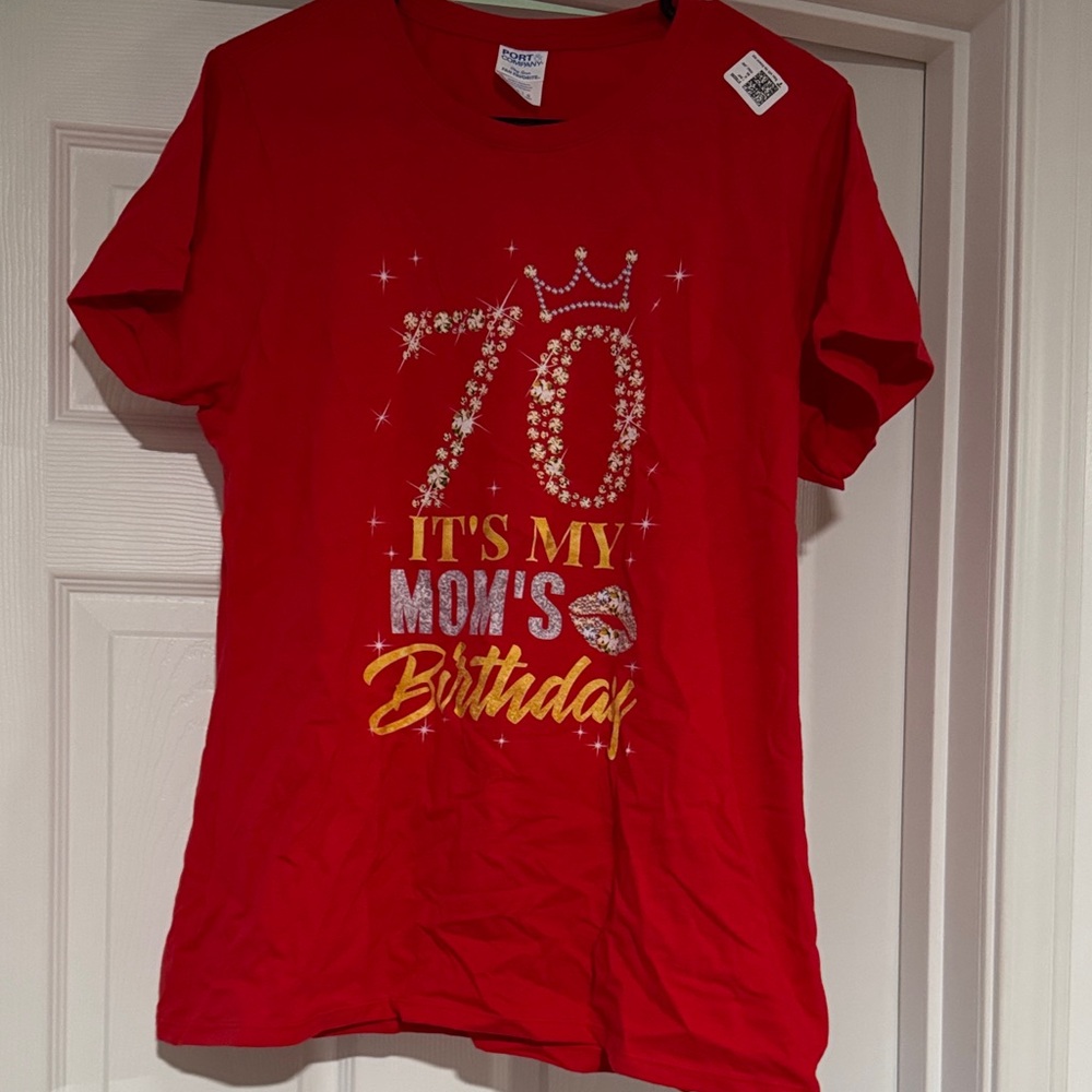 Port and Company Red Graphic Tee